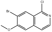1-Chloro-6-Methoxy-7-broMoisoquinoline Struktur