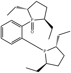 [1-(2R,5R)-2,5-Diethylphospholanyl]-[2-(2R,5R)-2,5-diethylphospholanyl-1-oxide]benzene, min. 97% 化学構造式