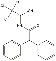2,2-diphenyl-N-(2,2,2-trichloro-1-hydroxyethyl)acetaMide Struktur