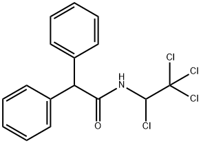 2,2-diphenyl-N-(1,2,2,2-tetrachloroethyl)acetaMide Struktur