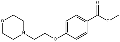 Methyl 4-(2-morpholin-4-yl-ethoxy)benzoate Struktur