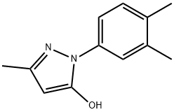 1-(3,4-二甲基苯基)-3-甲基吡唑-5-醇, 925633-57-4, 结构式