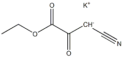 3-氰基-2-氧代丙酸乙酯钾盐, 92664-05-6, 结构式