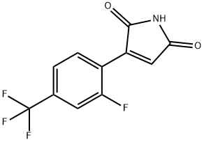3-(2-氟-4-(三氟甲基)苯基)-1H-吡咯-2,5-二酮, 927896-24-0, 结构式