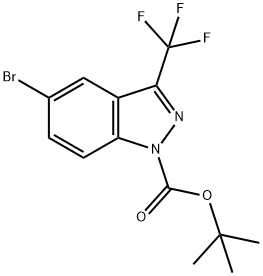 1-N-BOC-5-溴-3-三氟甲基-1H-吲唑, 929617-37-8, 结构式