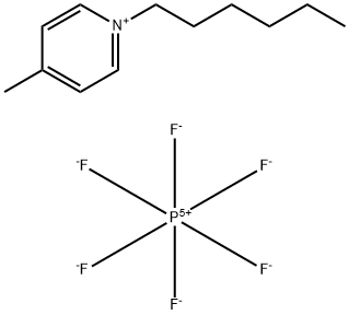 N-己基-4-甲基吡啶六氟磷酸盐, 929897-32-5, 结构式
