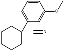 1-(3-Methoxyphenyl)cyclohexanecarbonitrile 结构式