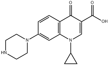 デスフルオロシプロフロキサシン 化学構造式