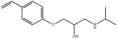 1-(4-Ethenylphenoxy)-3-[(1-Methylethyl)aMino]-2-propanole Structure