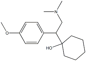 Venlafaxine Related Compound A (10 mg) (1-(1-(4-Methoxyphenyl)-2-(methylamino)ethyl)cyclohexanol hydrochloride) Struktur