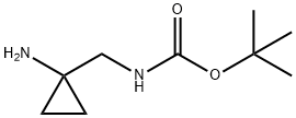 ((1-アミノシクロプロピル)メチル)カルバミン酸TERT-ブチル 化学構造式