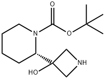 1,1-DiMethylethyl (2S)-2-(3-hydroxyazetidin-3-yl)piperidine-1-carboxylate Structure