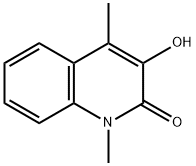 3-羟基-1,4-二甲基喹啉-2(1H)-酮 结构式