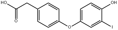 4-(4-hydroxy-3-iodophenoxy)-Benzeneacetic acid Structure