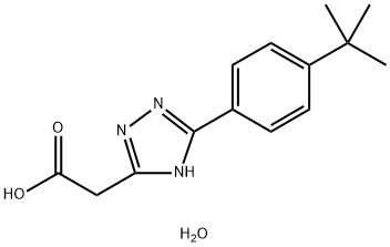 5-(4-tert-Butylphenyl)-1h-1,2,4-triazole-3-acetic acid Struktur