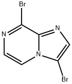 3,8-DIBROMOIMIDAZO[1,2-A]PYRAZINE 结构式