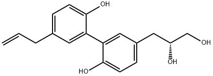 5-(2,3-Dihydroxypropyl)-5'-allylbiphenyl-2,2'-diol Structure