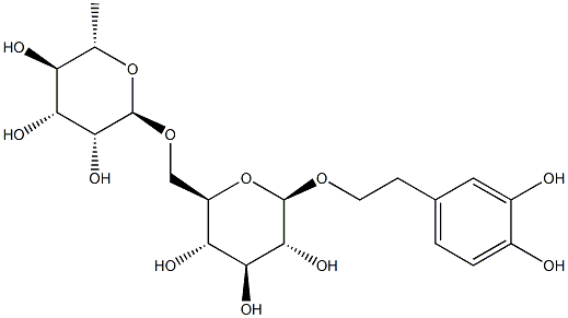 连翘酯苷E, 93675-88-8, 结构式