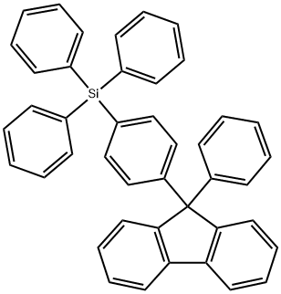 9-[4-(トリフェニルシリル)フェニル]-9-フェニル-9H-フルオレン 化学構造式