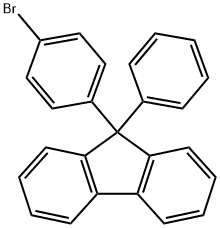 9-(4-ブロモフェニル)-9-フェニルフルオレン 化学構造式