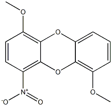 1,6-二甲氧基-4-硝基二苯并[B,E][1,4]对二英 结构式