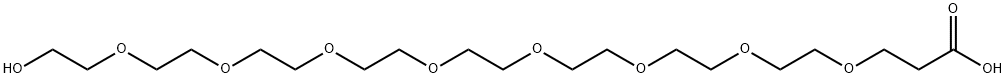HO-PEG8-CH2CH2COOH|3-[(23-羟基-3,6,9,12,15,18,21-七氧杂二十三烷-1-基)氧基]丙酸