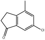 6-氯-4-甲基-2,3-二氢-1H-茚-1-酮, 938-35-2, 结构式