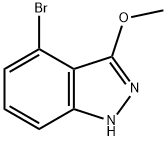 4-BroMo-3-Methoxy-1H-indazole Struktur