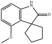 4'-Methoxyspiro[cyclopentane-1,3'-indolin]-2'-one Struktur