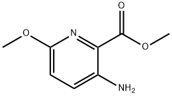 3-アミノ-6-メトキシピコリン酸メチル 化学構造式