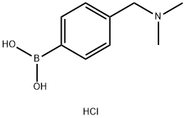 (4-((DiMethylaMino)Methyl)phenyl)boronic acid hydrochloride Structure
