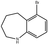 6-ブロモ-2,3,4,5-テトラヒドロ-1H-1-ベンズアゼピン 化学構造式