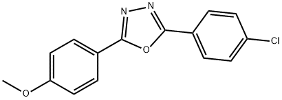 4-[5-(4-chlorophenyl)-1,3,4-oxadiazol-2-yl]phenyl methyl ether Structure