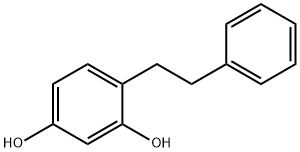 4-(2-フェニルエチル)レゾルシノール 化学構造式