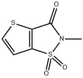 TenoxicaM IMpurity E (2-Methylthieno[2,3-d]isothiazol-3(2H)-one-1,1-dioxide ) Struktur