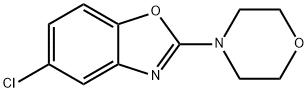 2-モルホリノ-5-クロロベンゾオキサゾール 化学構造式