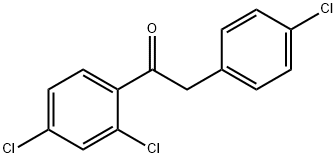 2-(4-Chlorophenyl)-1-(2,4-dichlorophenyl)ethanone Struktur