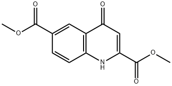 4-Oxo-1,4-dihydro-quinoline-2,6-dicarboxylic acid diMethyl ester Structure