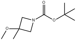 3-甲氧基-3-甲基氮杂环丁烷-1-羧酸叔丁酯,942307-80-4,结构式