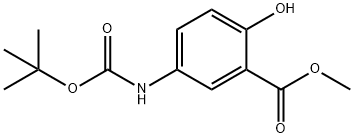 5-[[(1,1-DiMethylethoxy)carbonyl]aMino]-2-hydroxybenzoic Acid,942404-97-9,结构式