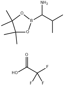4,4,5,5-四甲基-ALPHA-(1-甲基乙基)-1,3,2-二氧硼杂环戊烷-2-甲胺三氟乙酸盐, 94242-78-1, 结构式
