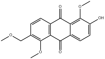2-羟基-1,5-二甲氧基-6-(甲氧基甲基)-9,10-蒽二酮,942609-65-6,结构式