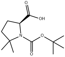 (S)-Boc-5,5-dimethyl-pyrrolidine-2-carboxylic acid Structure