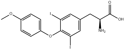 L-Tyrosine,3,5-diiodo-o-(4-Methoxyphenyl) Struktur