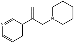 3-(3-(哌啶-1-基)丙-1-烯-2-基)吡啶 结构式