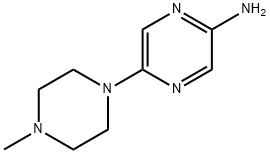 5-(4-甲基哌嗪-1-基)吡嗪-2-胺 结构式