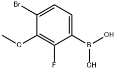 4-BroMo-2-fluoro-3-Methoxyphenylboronic acid Struktur