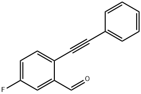 5-氟-2 -(2-苯乙炔基)苯甲醛, 943835-77-6, 结构式
