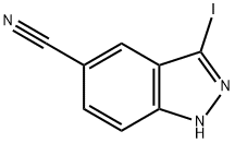3-iodo-1H-indazole-5-carbonitrile Struktur