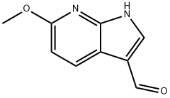 6-Methoxy-7-azaindole-3-carbaldehyde Struktur